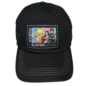 Culture Fly Demon Slayer Hat Baseball Cap Fitted Hat Black Adjustable Back OS